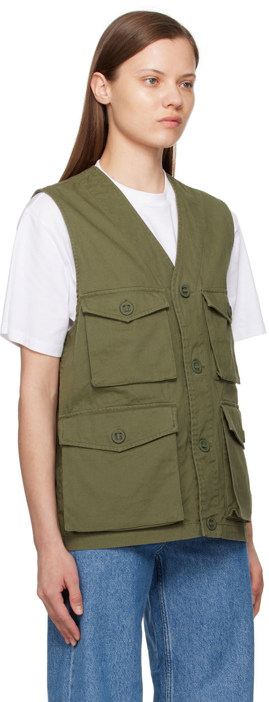 Telovnik Carhartt WIP Utility Cotton Canvas Vest Zelena | I032980 1YS4G, 1