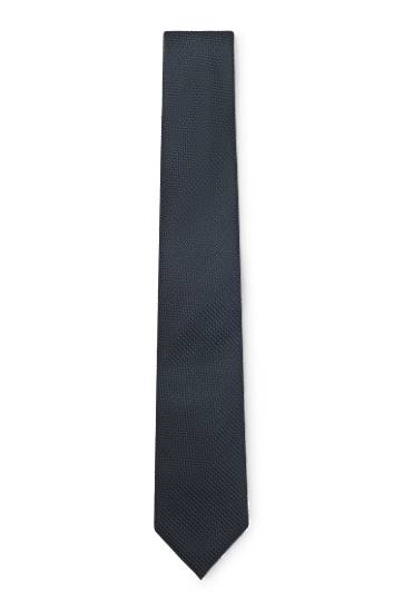 Pasovi BOSS Jacquard Tie and Pocket Square Set Mornarica | 50532039