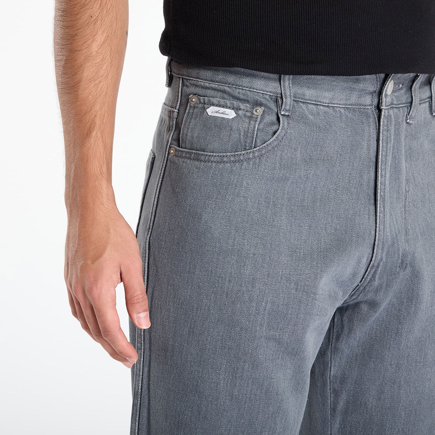Kavbojke Post Archive Faction (PAF) Curved Jeans Siva | A1-200GR, 1