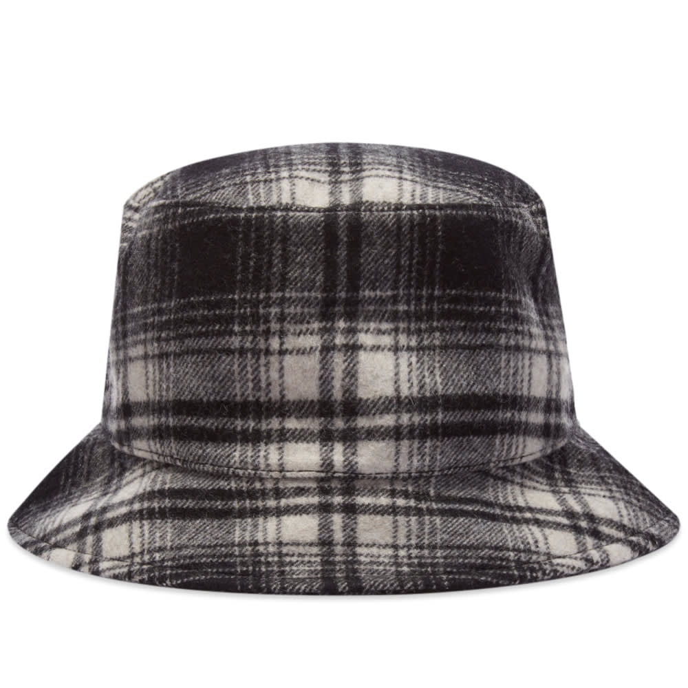 Klobuk A.P.C. Alex Check Bucket Hat Črna | WVBAU-M24075-LZA, 0