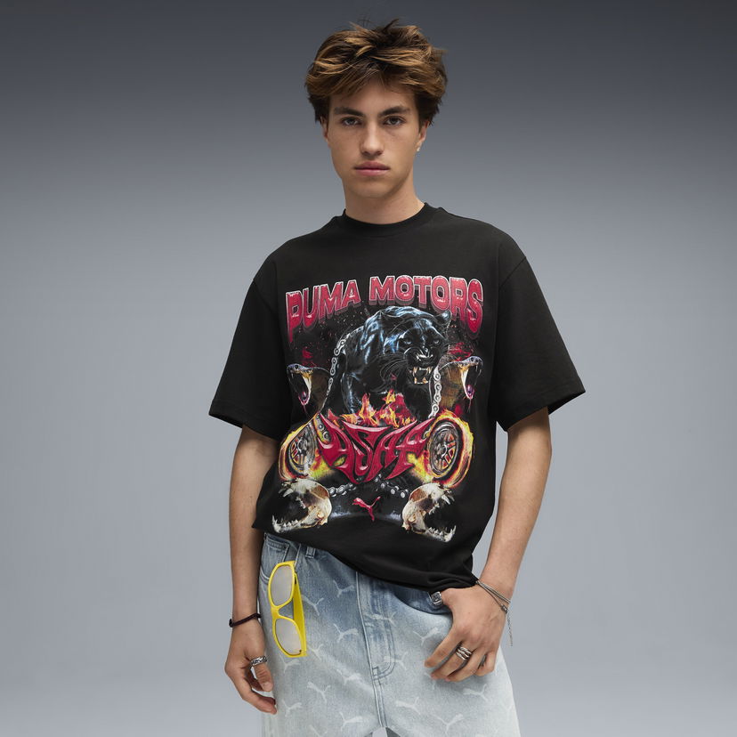 Majica Puma Graphic T-Shirt A$AP ROCKY x Motors Črna | 636188_01