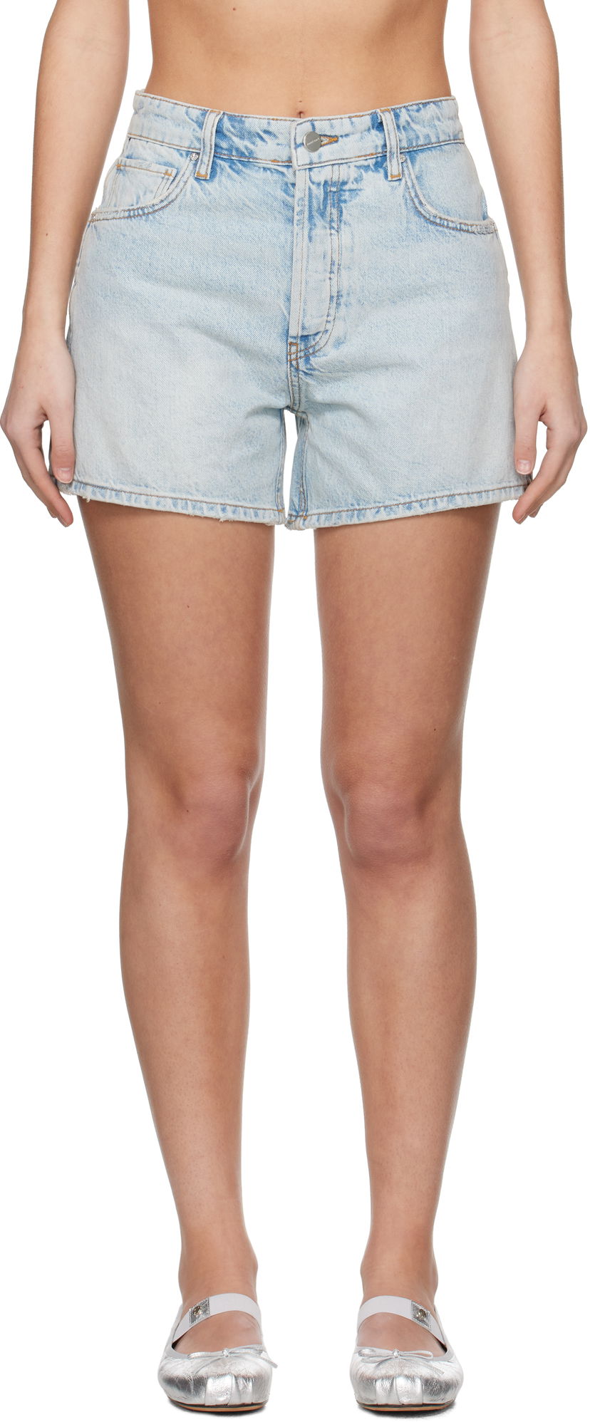 Kratke hlače Anine Bing ANINE BING Dalton Denim Shorts Modra | A-05-0355-WHD24