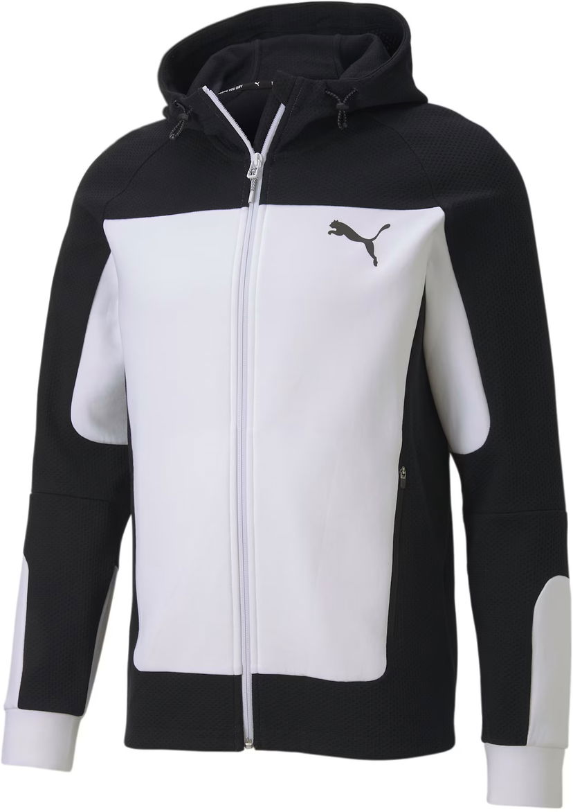 Jakna Puma EVOSTRIPE Hooded Jacket Bela | 581486-002
