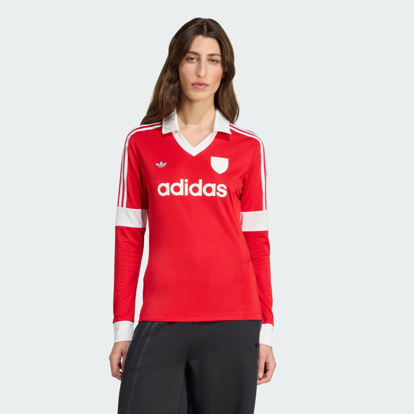Dres adidas Performance Long Sleeve Soccer Jersey Rdeča | JW0272