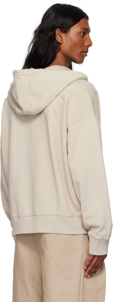 Pulover MAISON KITSUNÉ Maison Kitsuné Bold Fox Head Patch Oversize Fullzip Hoodie Bež | OM02138KM0001, 2