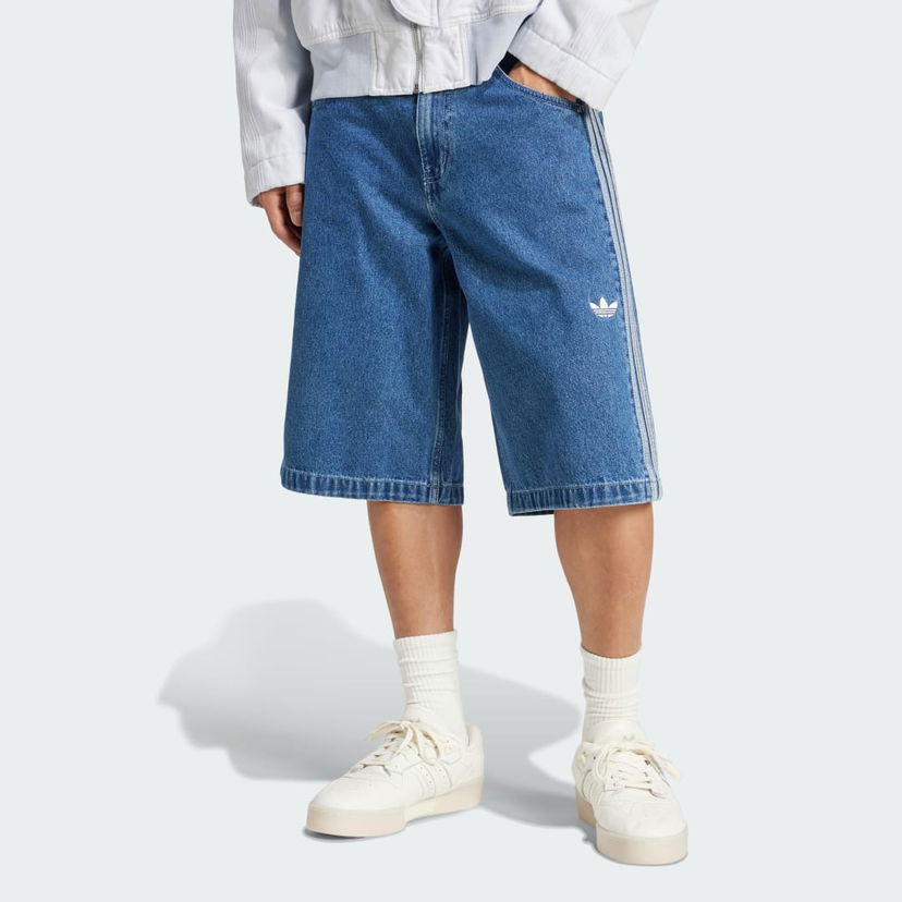 Kratke hlače adidas Performance Adicolor Denim Firebird Shorts Modra | JC6235