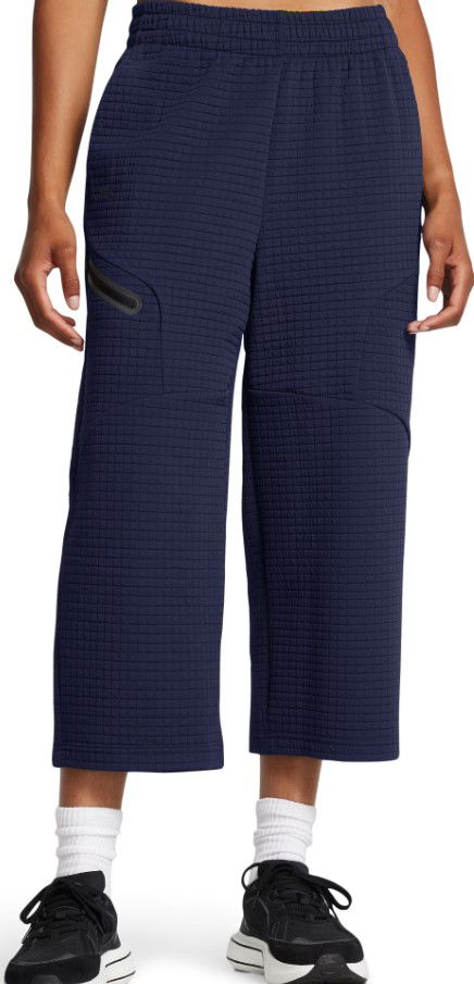 Cargo hlače Under Armour Grid Crop Fleece Pants Modra | 1386492-410