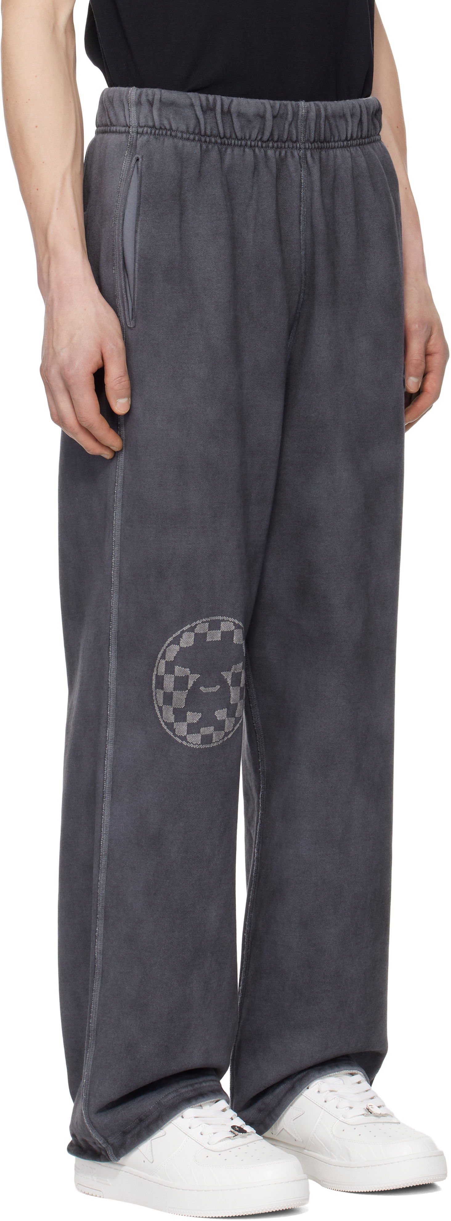 Trenirka AAPE by A Bathing Ape AAPE by A Bathing Ape AAPE Main Reversible Sweatpants Siva | AAPPTMB645XXNBKL, 1