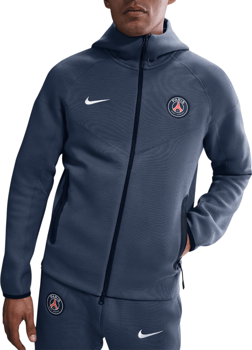 Pulover Nike PSG Tech Fleece Full-Zip Hoodie Modra | hj6432-491