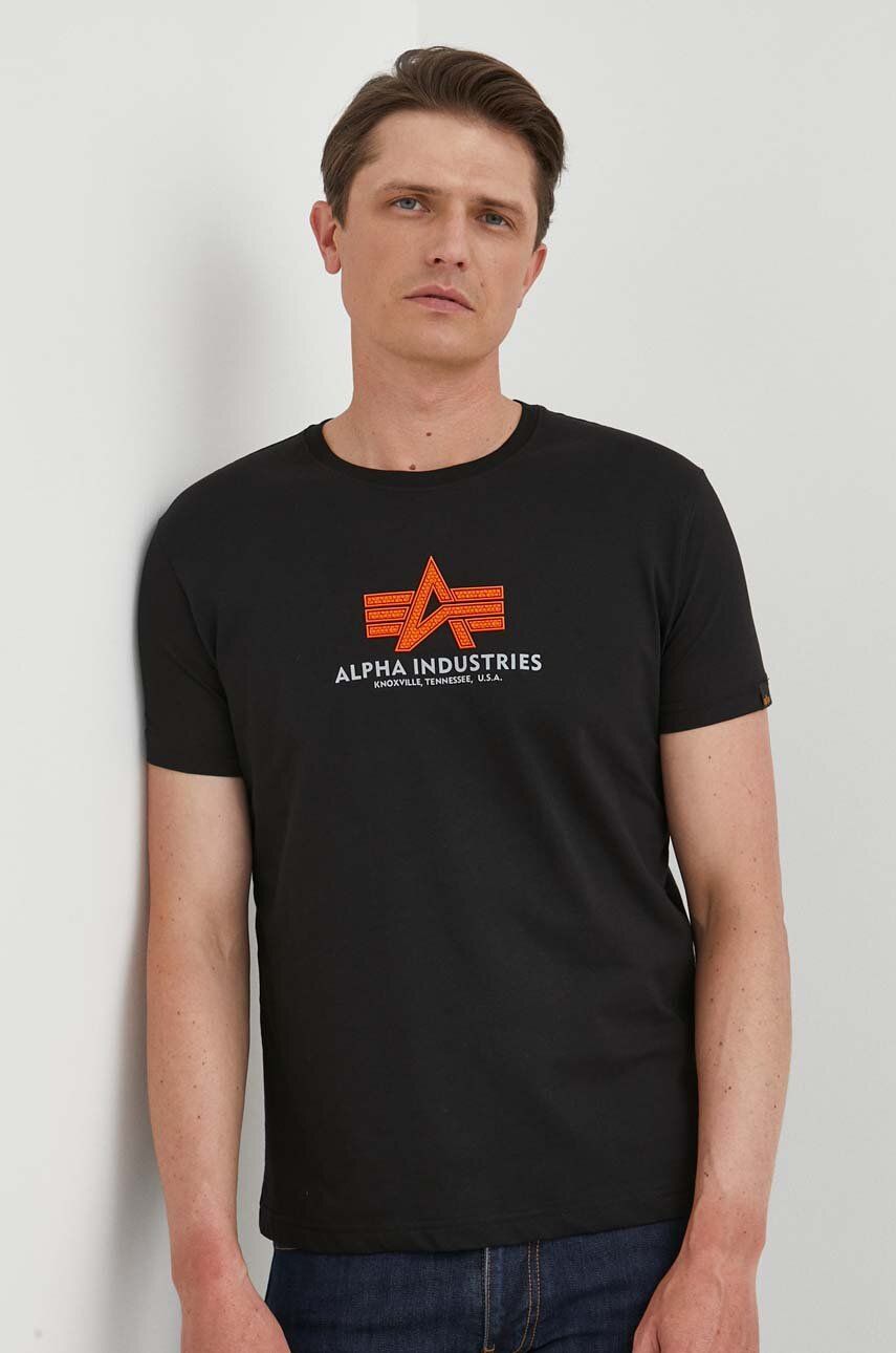 Majica Alpha Industries Basic T Črna | 100501RB.03, 0