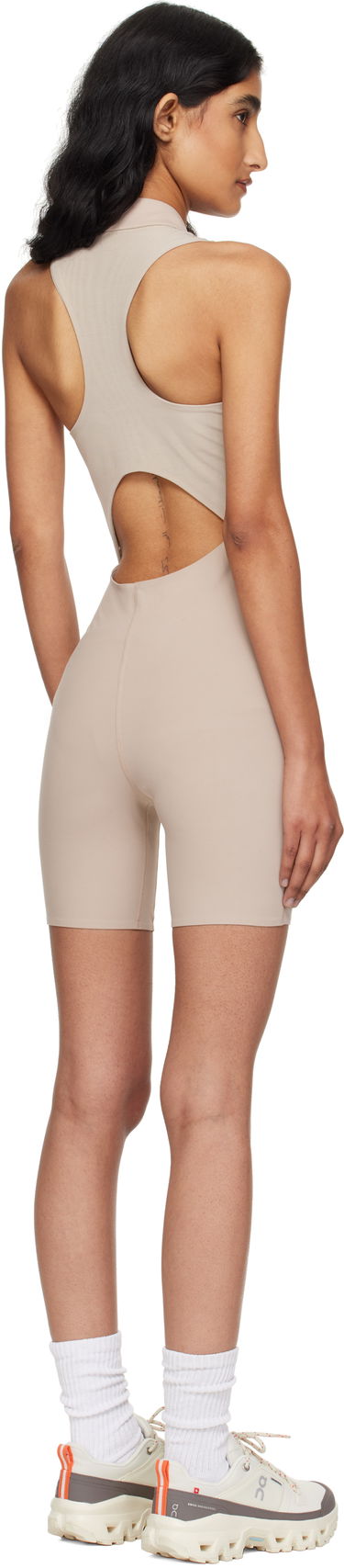 Bodi On Running Zendaya Edition Gloria Sleeveless Mock Neck Bodysuit Bež | 1WF31040603, 2