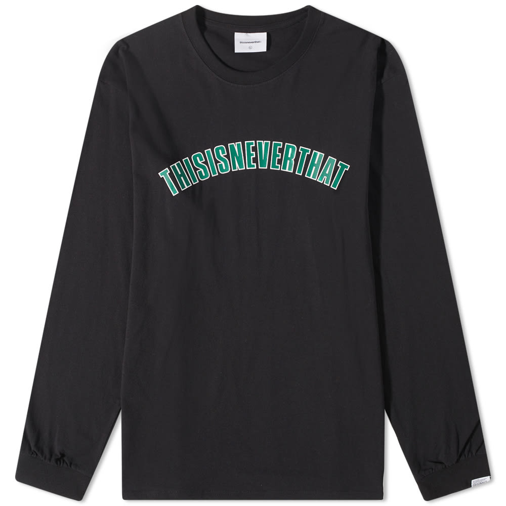 Majica thisisneverthat Long Sleeve New Arc Tee Črna | TN223TTSLT01-BK, 0