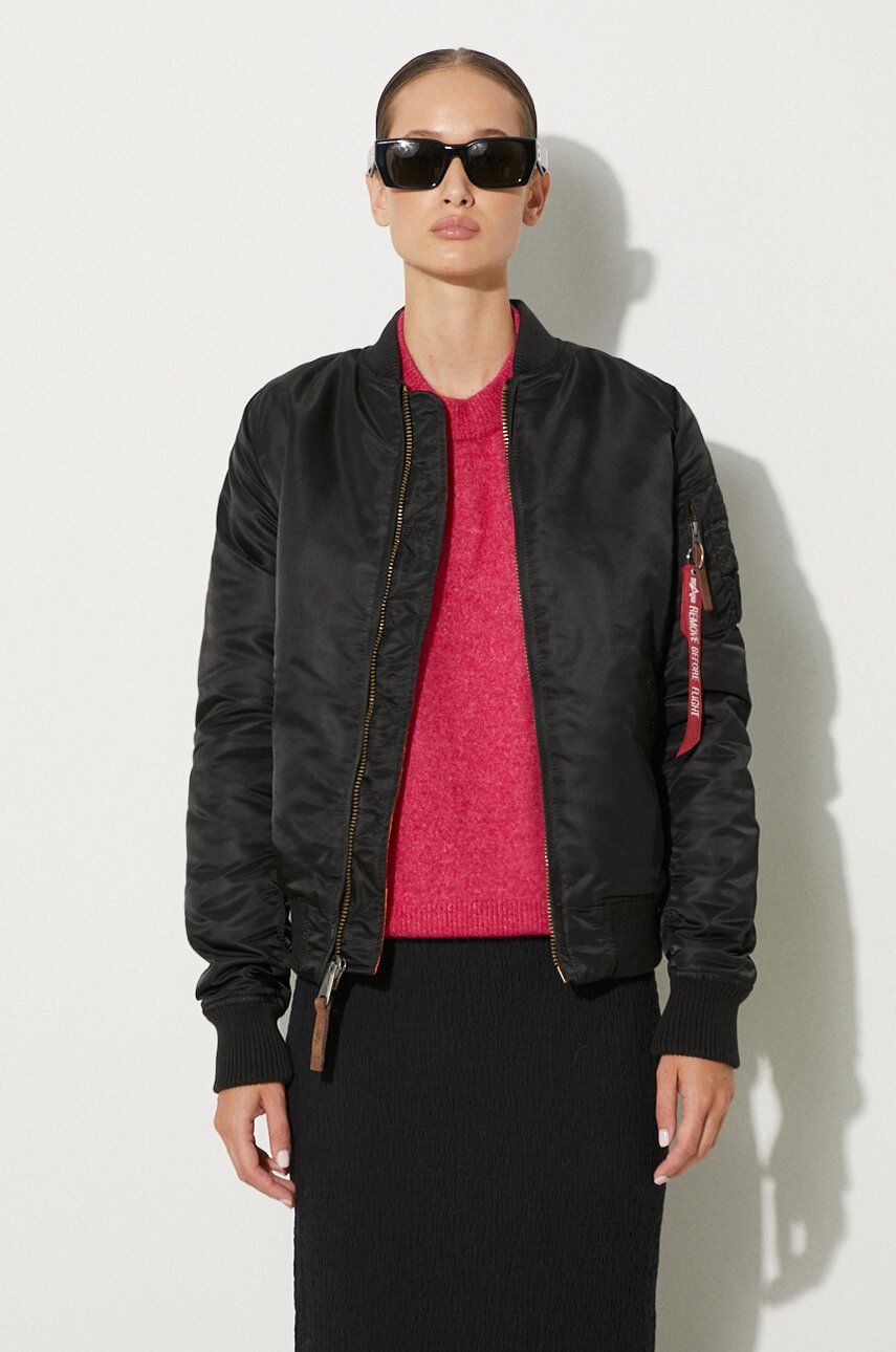 Bomber jakna Alpha Industries Bomber Jacket MA-1 VF 59 Wmn Črna | 133009.03, 0