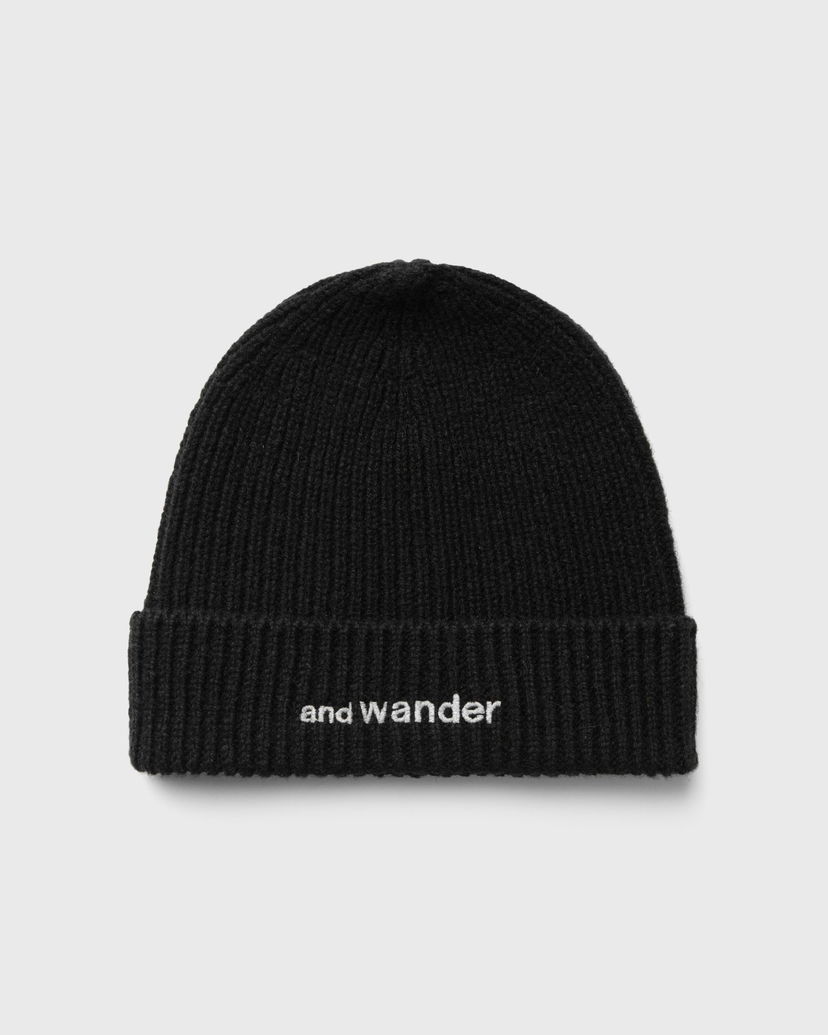 Beanie and wander Shetland Wool Knit Črna | 5744286196-010
