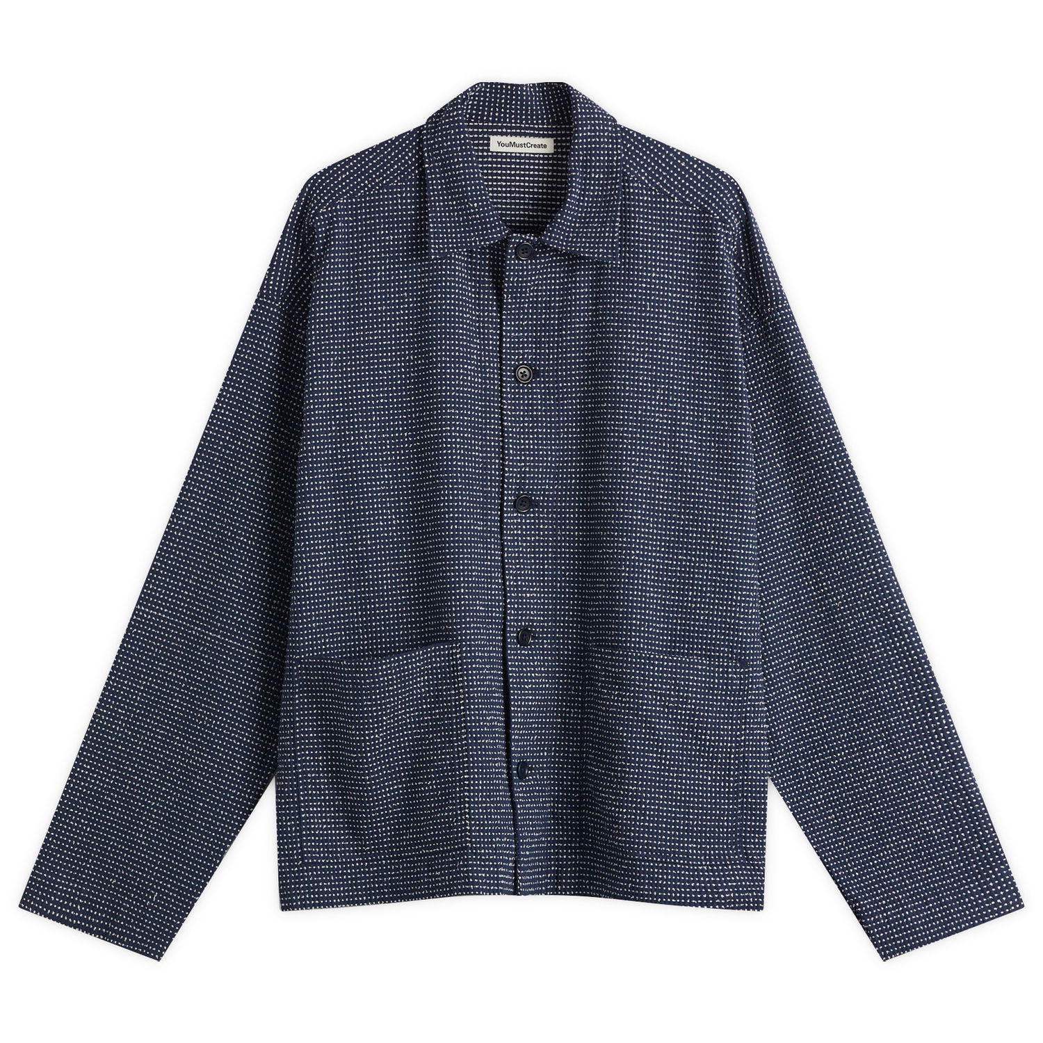 Srajce YMC YMC PJ Overshirt, Size Large Modra | P2YAK-40, 1
