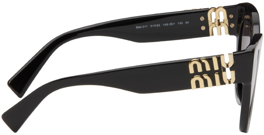 Sončna očala Miu Miu Miu Miu Cat-Eye Sunglasses Črna | 0MU 01YS 8056597782418, 1