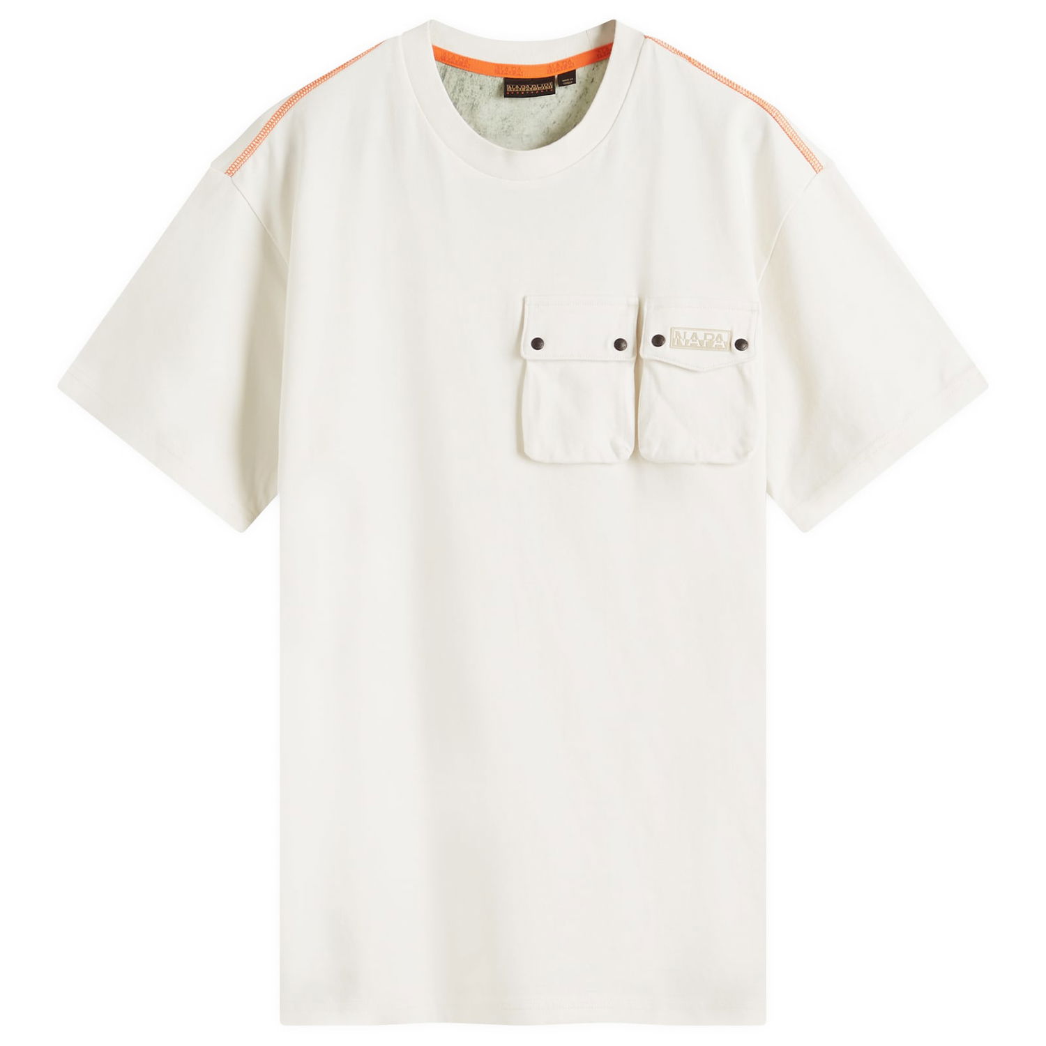 Majica Napapijri Napapijri Multi Pocket T-Shirt, Size Large Bela | NP0A4IELN1A1, 1