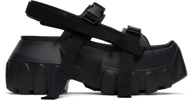 Nega čevljev Rick Owens Rick Owens Hollywood Mega Tractor Heeled Sandals Črna | RP01E7866 LOO, 0