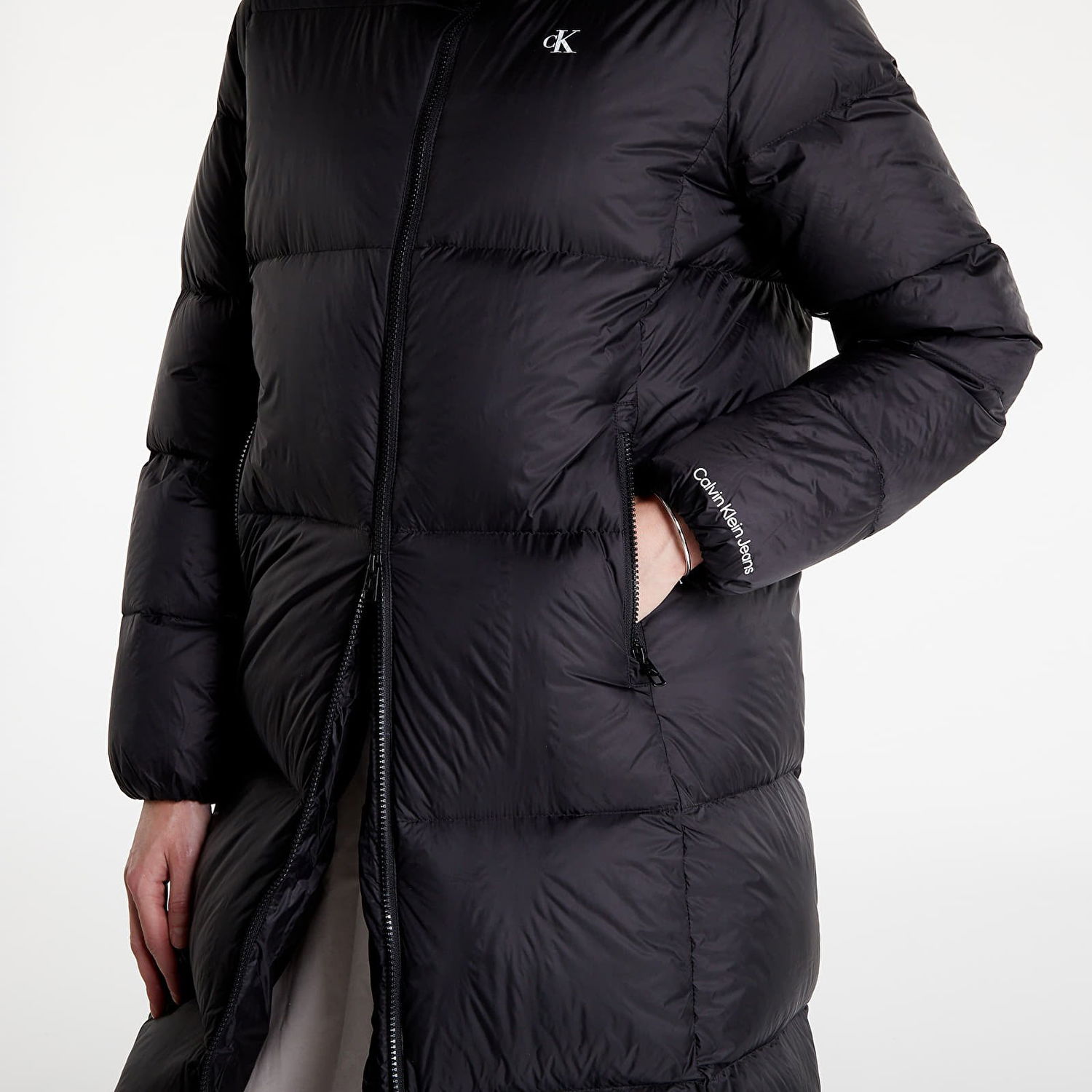 Puhovka CALVIN KLEIN Ck Mw Down Coat Long Puffer Črna | J20J219820 BEH, 1