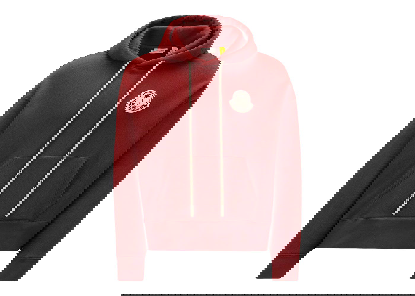 Pulover Moncler x Palm Angels Logo Hoodie Bordo | H209L8G00007M2513470, 0