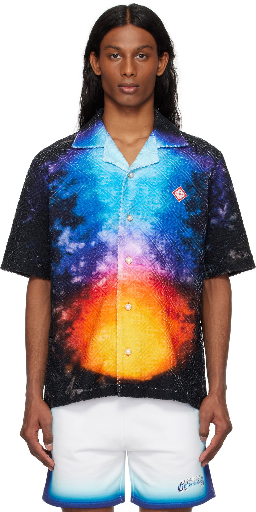 Srajce Casablanca Casablanca Gradient Towelling Resort Shirt Večbarvna | MS25-SH-166-01