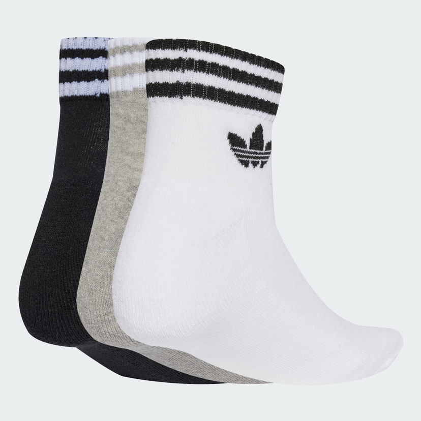 Nogavice adidas Performance 3-Stripes Ankle Socks - 3 Pairs Bela | JV7437