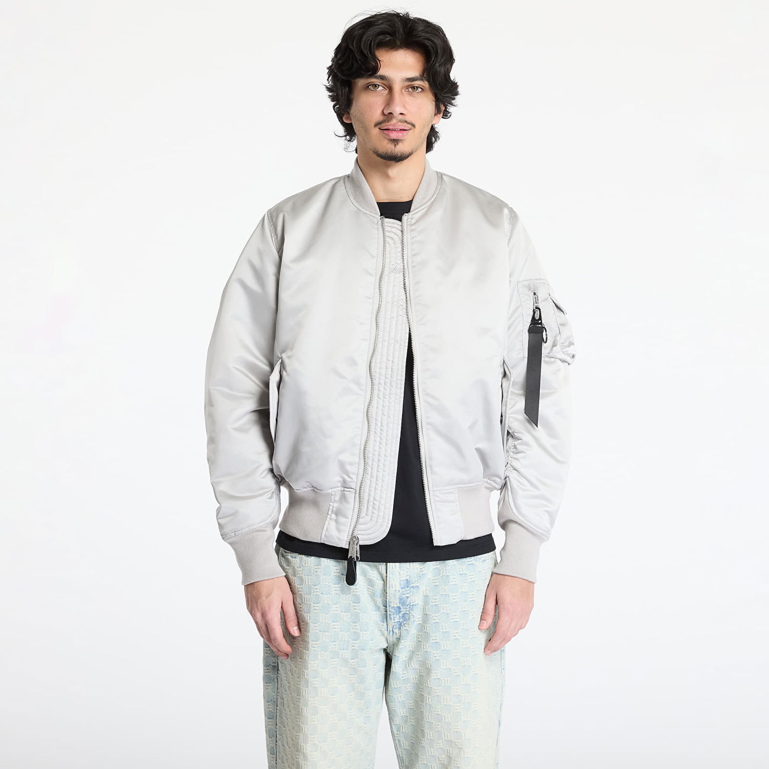 Bomber jakna Alpha Industries Alpha Industries MA-1 Base Flight Jacket Siva | 756111 666, 0