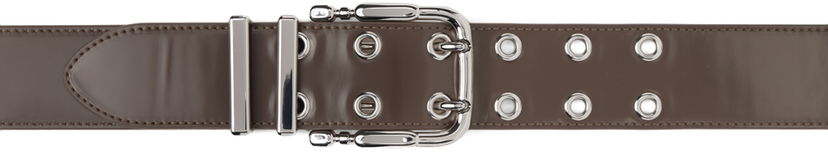 Pasovi BY FAR Duo Grommet Leather Belt Rjava | 23CADUSLBLSPS