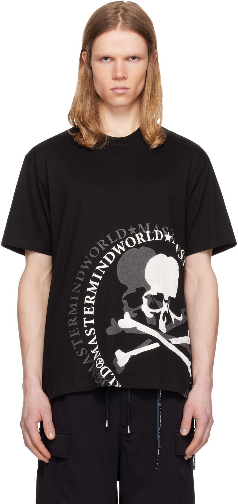 Majica Mastermind WORLD Mastermind World Flash Skull Graphic Tee Črna | MW25S14-TS065-021