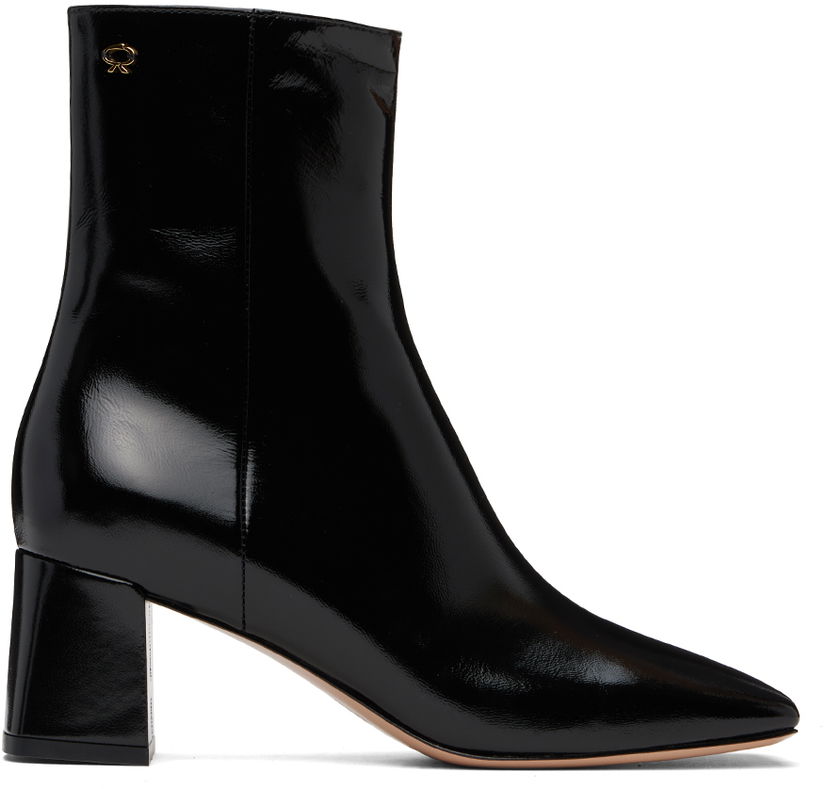 Superge in čevlji Gianvito Rossi Freeda Leather Ankle Boots Črna | G73028-55RIC-NUI