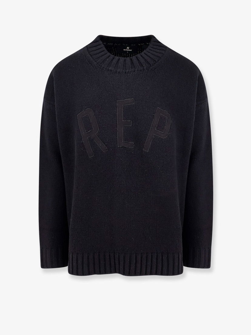 Pleteni pulover Represent Clo Sweater Crewneck Modra | MLM3177001