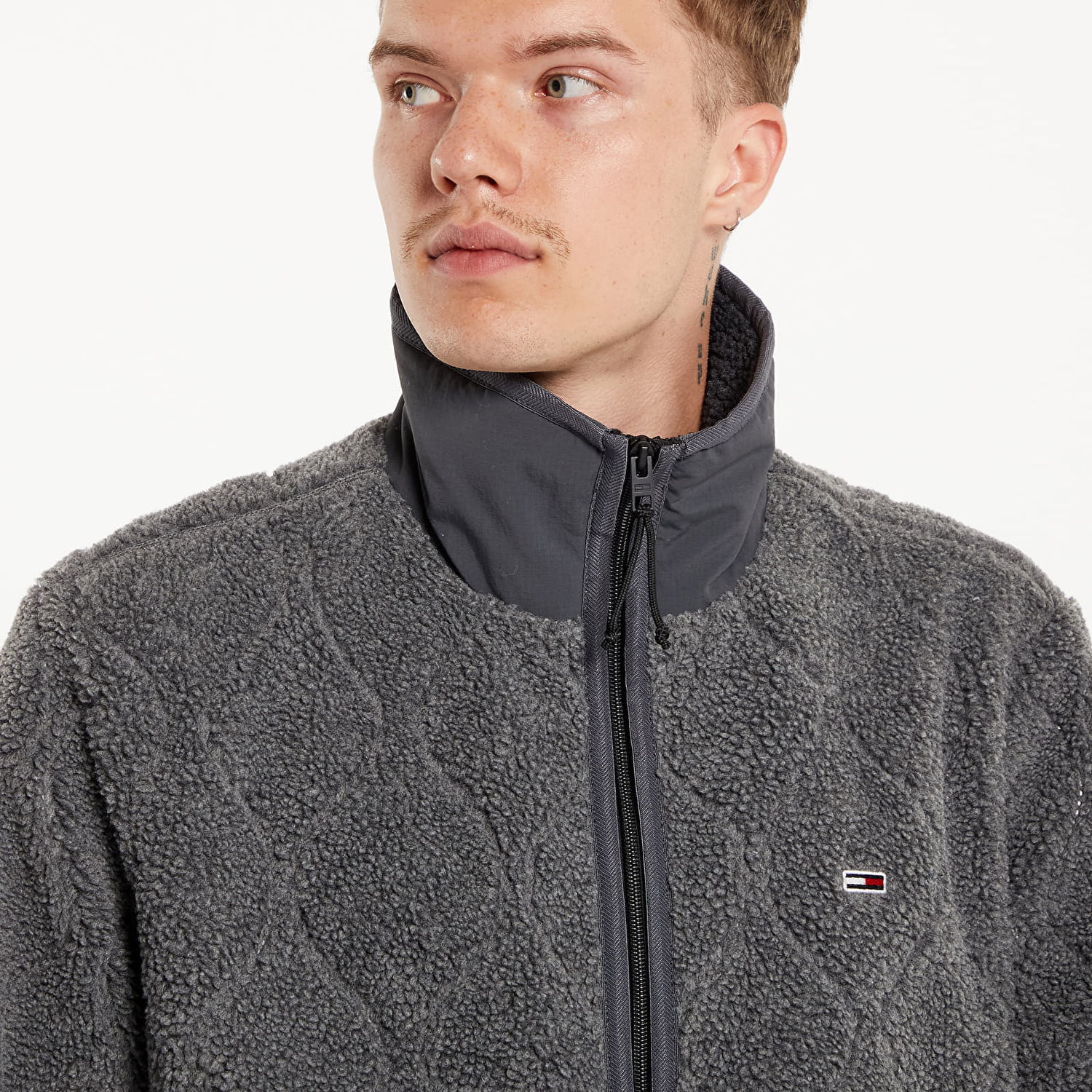 Jakna Tommy Hilfiger Teddy Essential Jacket Black Črna | DM0DM19644 BDS, 1