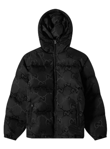 Puhovka Gucci GG Jaquard Down Jacket Črna | 698710-Z8A2S-1000