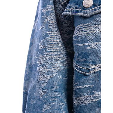 Jakna Karl Kani Karl Kani OG K Distress Camo Denim Jacket Modra | KK-60710032, 4