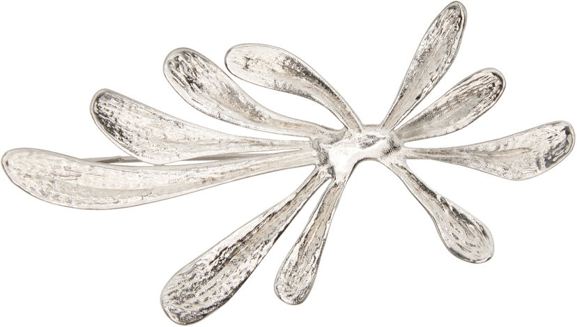 Zatiči Dries Van Noten Dries Van Noten Textured Organic Floral Pin Kovinski | 252-028203-083