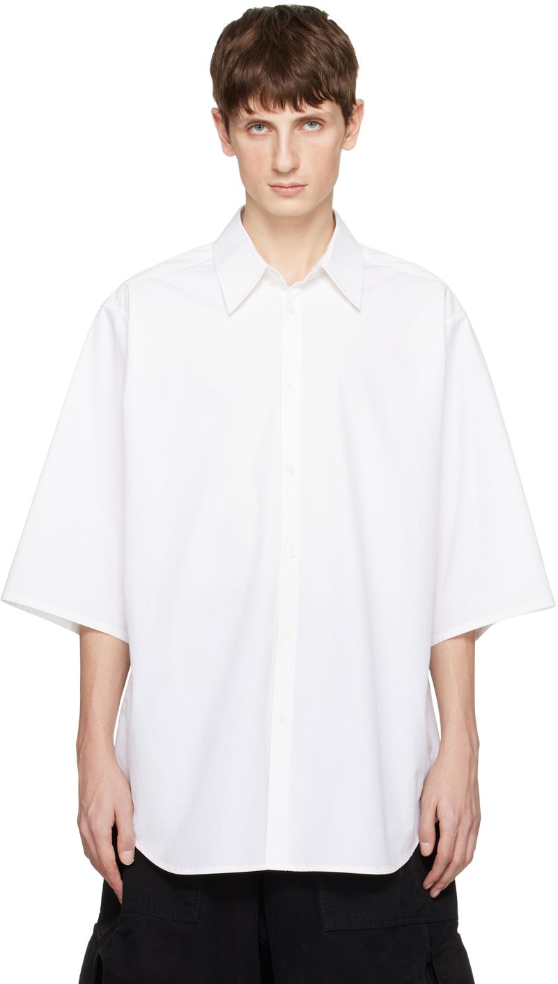 Srajce We11done 3/4 Sleeve Shirt Bela | WD-SH1-23-213-M-WH