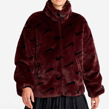 Jakna Nike Plush Jacket Bordo | DQ6842-652, 1