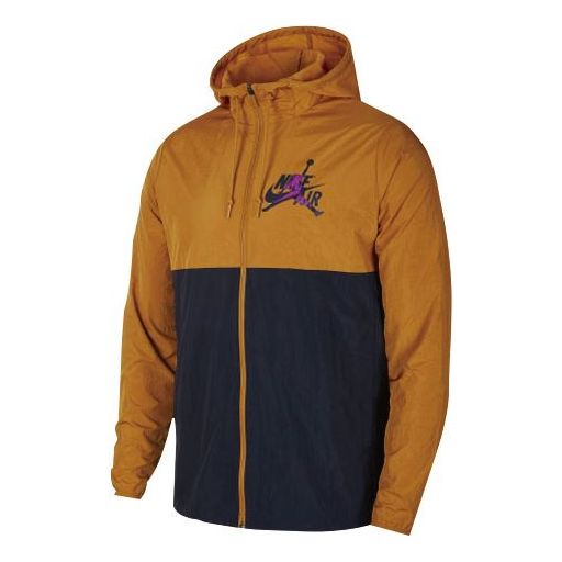 Vetrovka Jordan Jordan Colorblock Hooded Jacket Rjava | CK2218-710