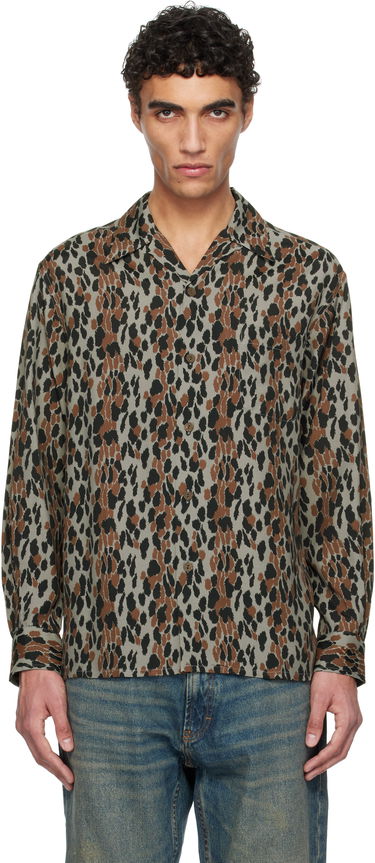 Srajce WACKO MARIA WACKO MARIA Leopard Print Shirt Rjava | 25SSE-WMS-HI02, 0