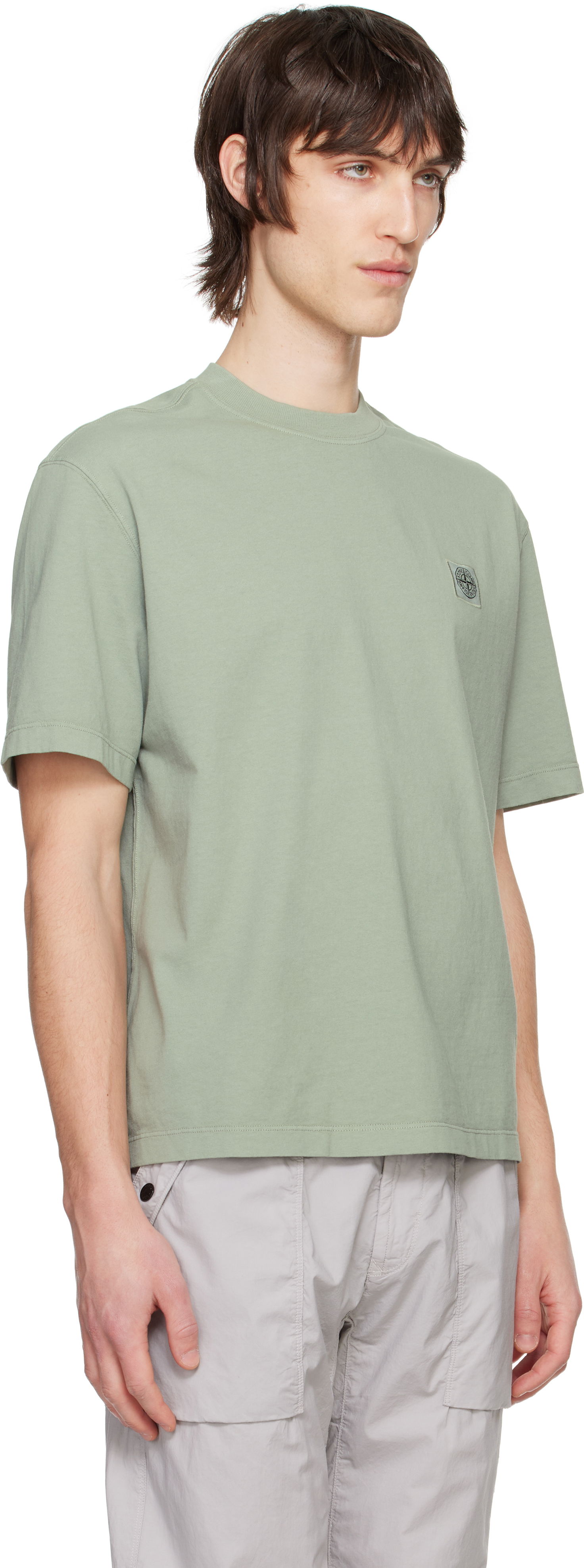 Majica Stone Island Stone Island Combed Organic Cotton Jersey T-Shirt Zelena | K1S15 2100034 S0115, 1