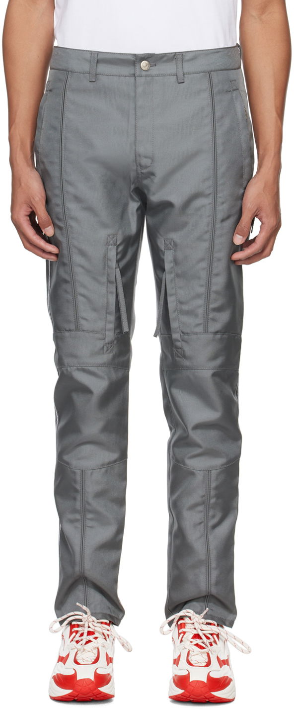 Cargo hlače Kanghyuk Stitched Cargo Trousers Siva | PA24SST05