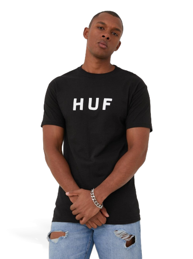 Majica HUF Essentials OG Logo Tee Črna | ts01752