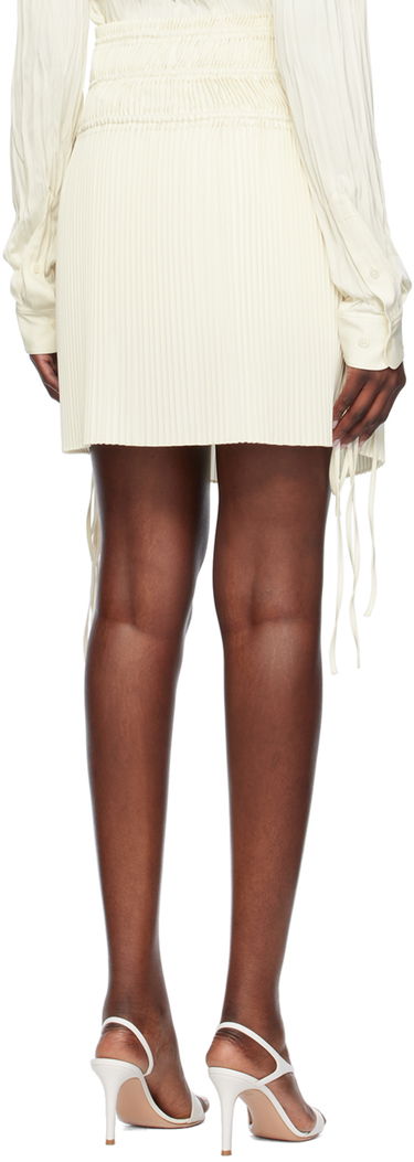 Krila Helmut Lang Helmut Lang Pleated Miniskirt Bela | O02HW302, 2