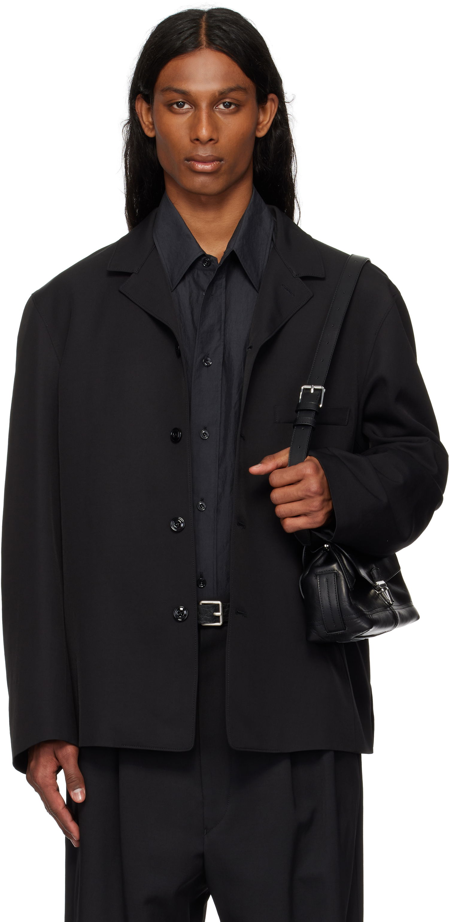 Jakna LEMAIRE Lemaire Tailored Shirt Jacket Črna | JA1064 LF1362, 0