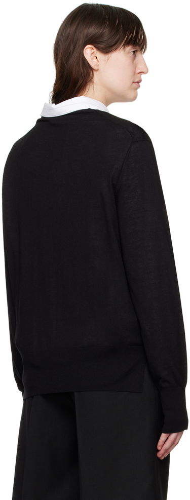 Pleteni pulover TOTEME Crewneck Knit Sweater Črna | 243-WRT0346-YA0084, 2