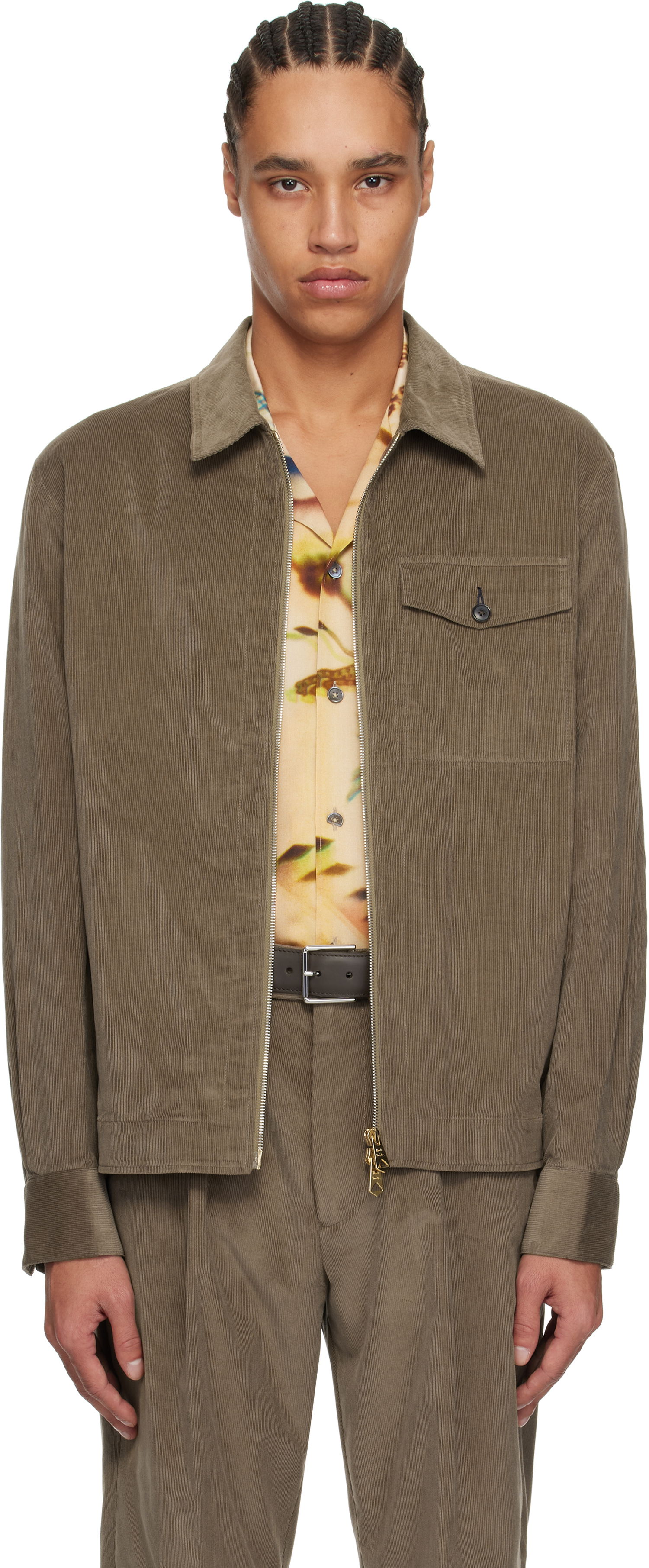 Jakna Paul Smith Paul Smith Zip Corduroy Jacket Zelena | M1R-163Z-P02566-71, 0