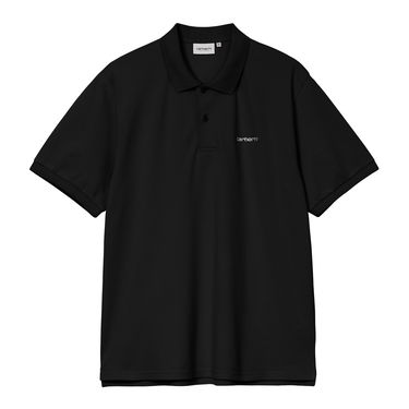 Polo majica Carhartt WIP Short Sleeve Script Polo Črna | I035231_9, 3