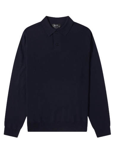 Polo majica A.P.C. Jerry Polo Knit Mornarica | WVAWM-H23593-IAK