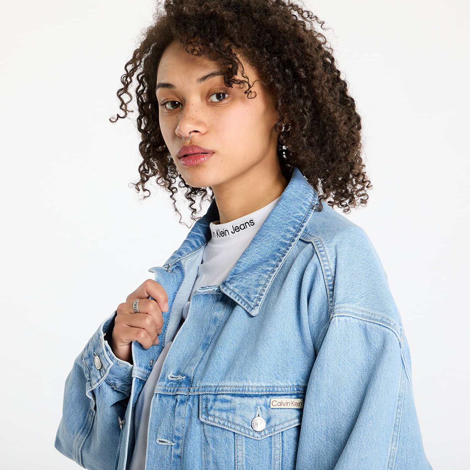 Jakna CALVIN KLEIN Calvin Klein Jeans Boxy Denim Jacket Modra | J20J224548 1A4, 1