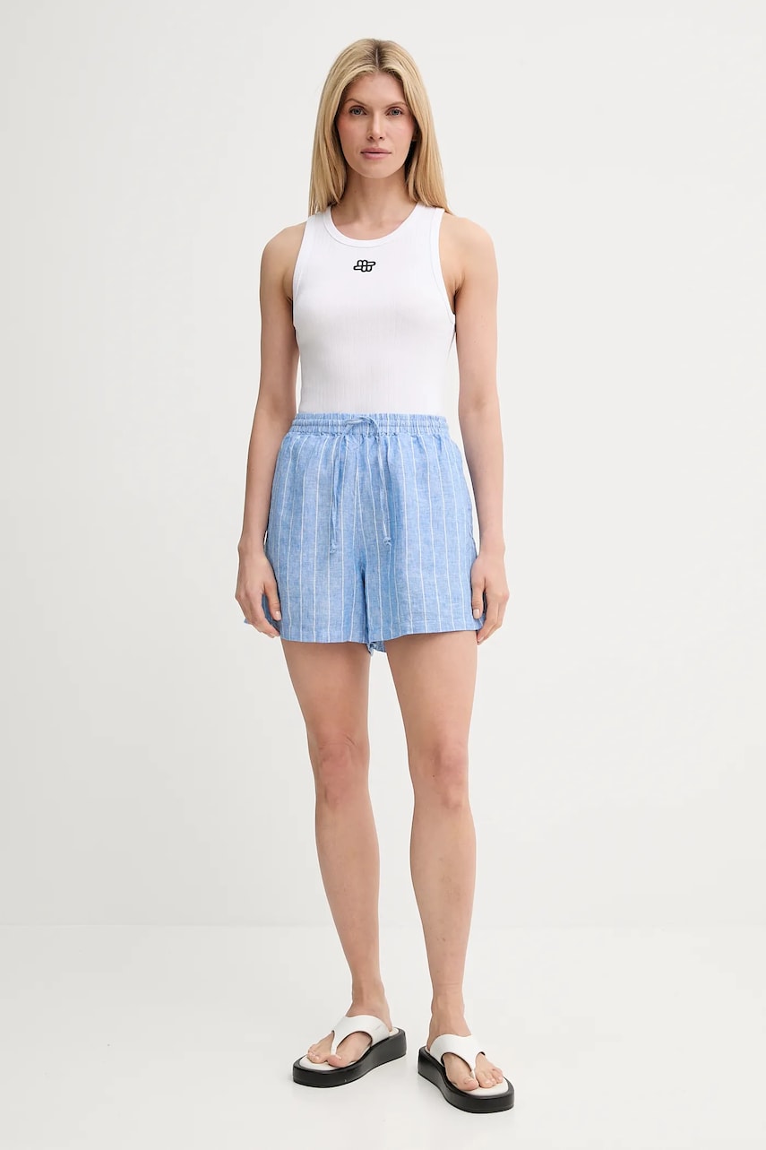 Kratke hlače Samsoe Samsoe Samsoe Samsoe MAREN High Waist Shorts Modra | F23900001, 1